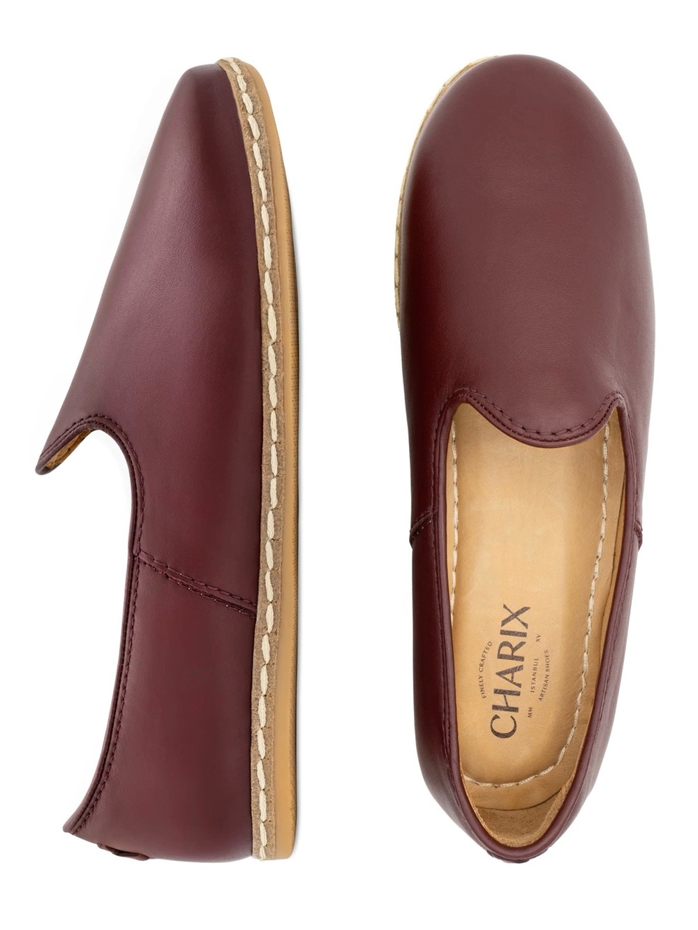 Charix Bordeaux Slip-On Loafers